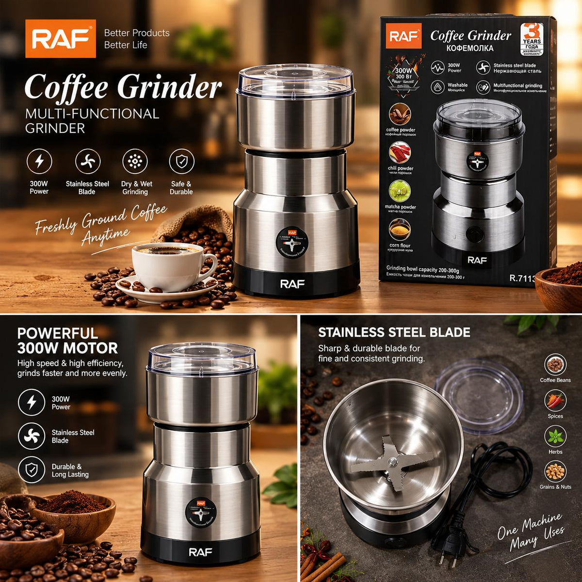 RAF PORTABLE MULTI FUNCTION GRINDER