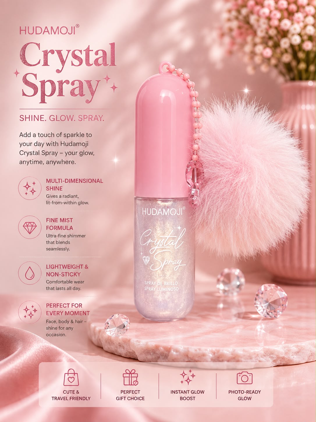 HUDAMOJI Crystal Spray Highlighter