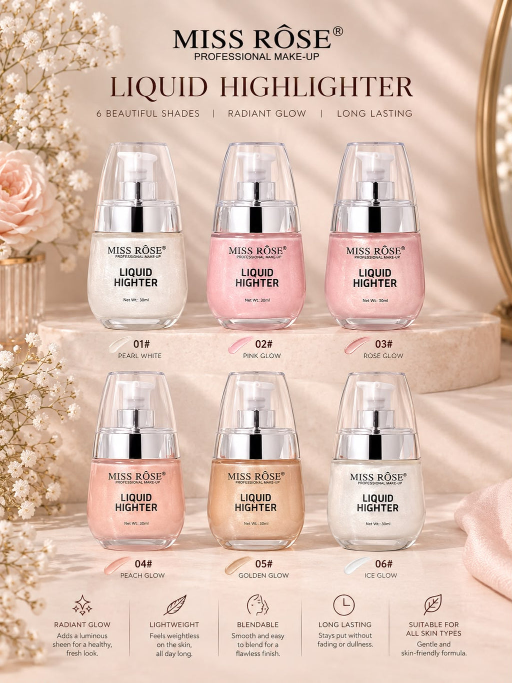 Miss Rose Liquid Highlighter